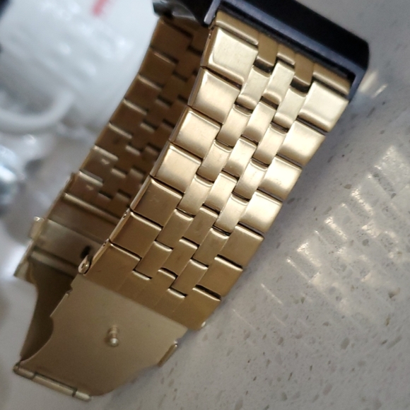 Diesel solid stainless steel gold digital watch